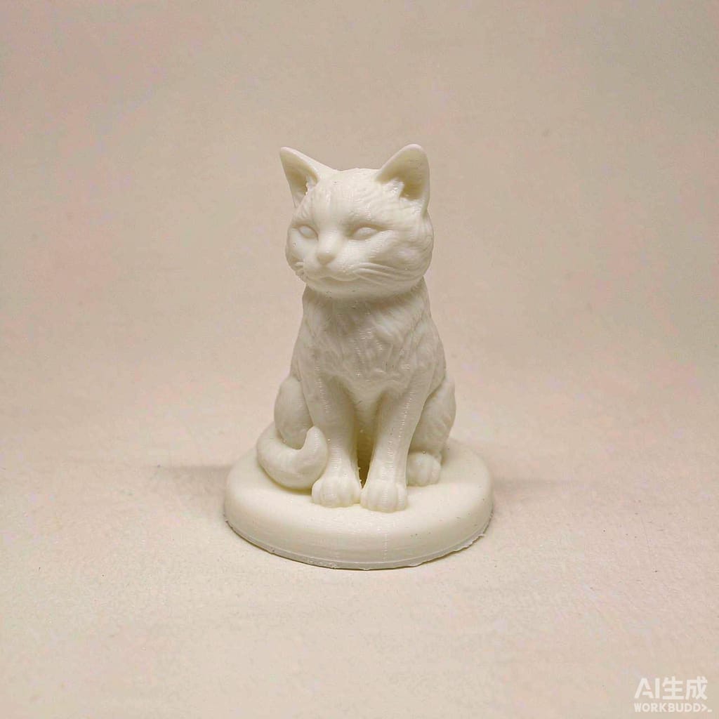 SLA resin 3D-printed pet memorial figurine